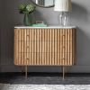 Atkin and Thyme | Flute Marble Chest of Drawers