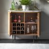 Atkin and Thyme Flute Marble Drinks Cabinet Natural_b