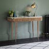 Atkin and Thyme | Flute Marble Console Desk