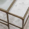 Nile Glass and Marble Top Coffee Table Set