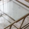 Nile Glass and Marble Top Coffee Table Set