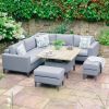 Ingrid Corner Sofa Lounge Dining with Adjustable Table