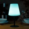 Atkin and Thyme Contemporary Outdoor Colour Changing Table Lamp -Blue