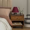 Atkin and Thyme Alana Cherry Table Lamp Light Off 