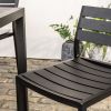 Atkin and Thyme Dining Set Black 4 Seat No Cushion 