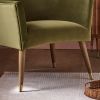 Astoria Armchair in Apple Green Velvet