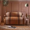 Aviator Loveseat in Striped Cotton Rug