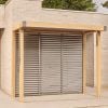 Atkin and Thyme 1.5 m x 3 m BBQ Pergola with 3M Slatted Side Wall 