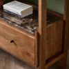 Brera Marble Wide Shelving Unit