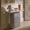 Capri Console Table Marble Finish