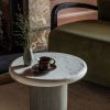 Column Marble Side Table Close Up 