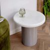 Column Marble Side Table in Natural Lighting 
