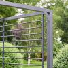 Atkin and Thyme Daria Slatted Panel Gazebo Metal 