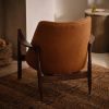 Atkin and Thyme Evelyn Armchair In Tan Leather