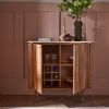Flute Marble Drinks Cabinet