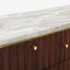 Atkin and Thyme Flute Sideboard - Vintage - Marble
