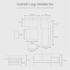 Atkin and Thyme Gabriela Dining Set Dimensions 