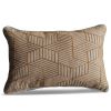 Gold Striped Embroidered Scatter Cushion