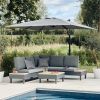 Graphite Grey 3m Deluxe Cantilever Parasol