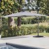 Graphite Grey 3m Deluxe Cantilever Parasol