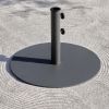 Modern Steel Parasol Base 16KG - Dark Grey