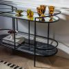 Atkin and Thyme Harper Marble and Mirror Console Table