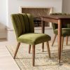 Atkin and Thyme Joyce Dining Chair In  Deep Green Velvet