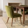Atkin and Thyme Joyce Dining Chair In  Deep Green Velvet Back