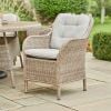 Atkin and Thyme Karla 8 Seat Rattan Dining Set with Parasol Table Chair