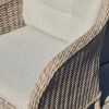 Atkin and Thyme Karla 8 Seat Rattan Dining Set with Parasol Table Chair Detail