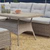 Atkin and Thyme Karla Rattan Rectangular Lounge Dining Set Table Legs