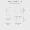 Atkin and Thyme Lauren Bistro Set Dimensions