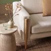Mason Side Table/Stool Travertine Finish