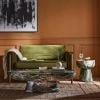Lucy Coffee Table Green Marble Finish