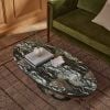 Lucy Coffee Table Green Marble Finish