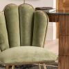 Atkin and Thyme Mara Occasional Chair in Green Velvet