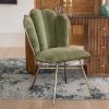 Atkin and Thyme Mara Occasional Chair in Green Velvet