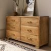 Atkin and Thyme Miro 6 Drawer Chest From Side View