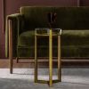 Atkin and Thyme Molten Side Table Clear Glass