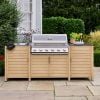 Atkin and Thyme Paola Grillstream Hybrid Gas/Charcoal BBQ - 6 Burner Outdoor Kitchen 