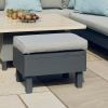 Atkin and Thyme Paola Lounge Dining Set with Height Adjustable Table - Stool