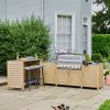 Paola 6 Burner Outdoor Kitchen with Bar