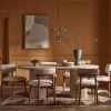 Raina 2m Dining Table Travertine Finish