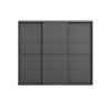 Atkin and Thyme Savannah Sliding Wall with Moveable Louvres 3M 
