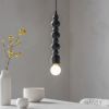 Atkin and Thyme Spindle Pendant Light Black