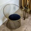 Atkin and Thyme St Germain Brass Occasional Chair
