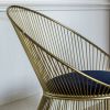 Atkin and Thyme St Germain Brass Occasional Chair