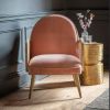 Emmeline Pink Velvet Armchair