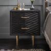 Fandango Bedside Drawers - Black