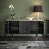 Flute Marble Sideboard - Black